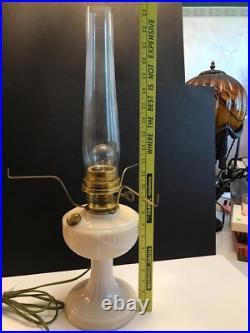 Aladdin Alacite Short Lincoln Drape, Redone Electric 3-Way Light, Flouresces