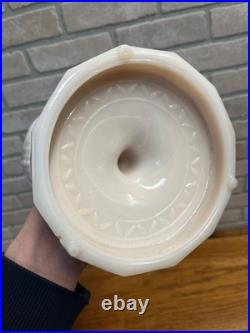 Aladdin Alacite Tall Lincoln Drape Oil Lamp with Model 23 Burner Pink White