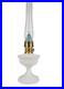 Aladdin Alexandria Milk Glass Table Lamp with Brass Burner and Mantle