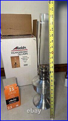 Aladdin Aluminum Incandescent Oil Table Lamp FG#-13909 B139