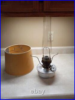 Aladdin Aluminum Kerosene Oil Lamp 23 with Chimney, extra wick, shade and manual