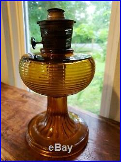 Aladdin Amber Beehive Nu-Type Model B Burner Kerosene Lamp