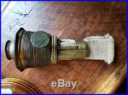 Aladdin Amber Beehive Nu-Type Model B Burner Kerosene Lamp