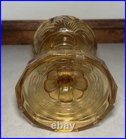 Aladdin Amber Filigree Stem B-52 Oil Lamp Shade Model B Burner Nu Type
