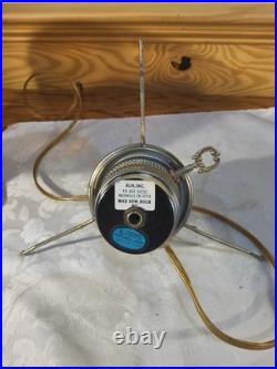 Aladdin Amber Short Lincoln Drape 501 White Clear Shade Electric Burner Nickel