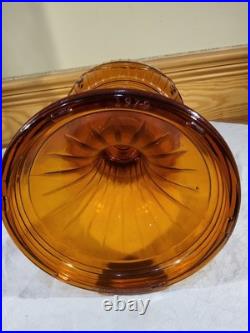 Aladdin Amber Short Lincoln Drape Model C Brass Burner New Wick Lox On Chimney