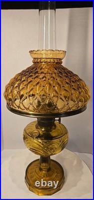 Aladdin Amber Washington Drape B-55Oil Lamp 1944-50 Model B Burner