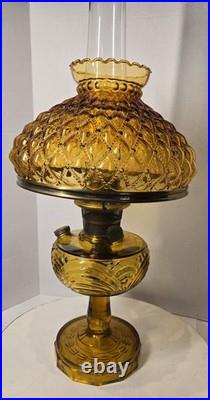 Aladdin Amber Washington Drape B-55Oil Lamp 1944-50 Model B Burner