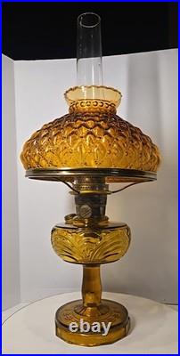 Aladdin Amber Washington Drape B-55Oil Lamp 1944-50 Model B Burner