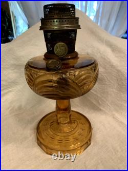 Aladdin Amber Washington Drape Oil Lamp