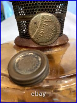 Aladdin Amber Washington Drape Oil Lamp