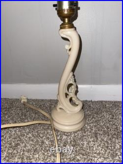 Aladdin Art Deco Uranium Alacite Glass Boudoir Lamp Ivory Unique HTF