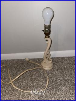 Aladdin Art Deco Uranium Alacite Glass Boudoir Lamp Ivory Unique HTF