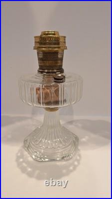 Aladdin B-103 Corinthian Clear Oil Lamp 1936 With 21C Burner