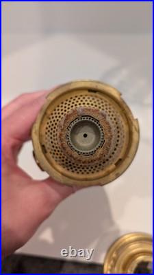 Aladdin B-103 Corinthian Clear Oil Lamp 1936 With 21C Burner