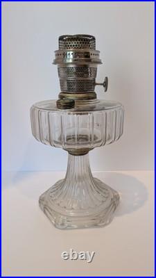 Aladdin B-103 Corinthian Clear Oil Lamp 1936 With Model B Burner