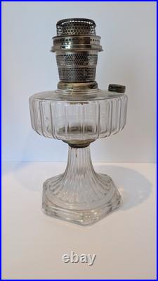 Aladdin B-103 Corinthian Clear Oil Lamp 1936 With Model B Burner