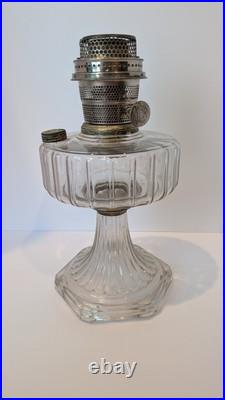 Aladdin B-103 Corinthian Clear Oil Lamp 1936 With Model B Burner
