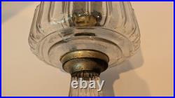 Aladdin B-103 Corinthian Clear Oil Lamp 1936 With Model B Burner