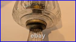 Aladdin B-103 Corinthian Clear Oil Lamp 1936 With Model B Burner