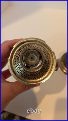 Aladdin B-103 Corinthian Clear Oil Lamp 1936 With Model B Burner