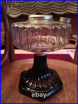 Aladdin B-104 Corinthian Clear/Black Oil Lamp