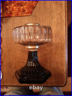 Aladdin B-104 Corinthian Clear/Black Oil Lamp