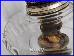 Aladdin B-104 Corinthian Clear/Black Oil Lamp 1936 With Model B Burner