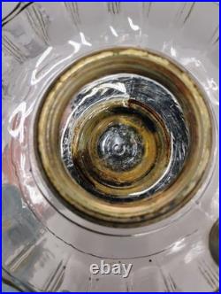 Aladdin B-104 Corinthian Clear/Black Oil Lamp 1936 With Model B Burner