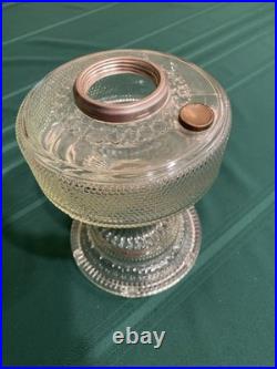 Aladdin B-104 Corinthian Clear Colonial Oil Lamp 1930's Model B Burner withchimney