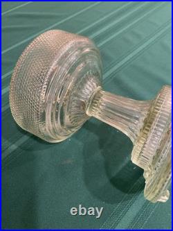 Aladdin B-104 Corinthian Clear Colonial Oil Lamp 1930's Model B Burner withchimney