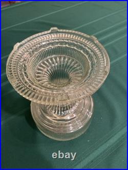 Aladdin B-104 Corinthian Clear Colonial Oil Lamp 1930's Model B Burner withchimney