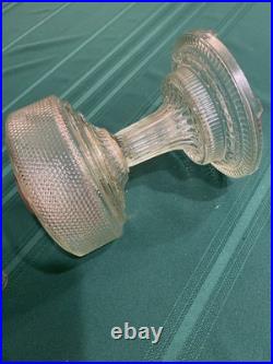 Aladdin B-104 Corinthian Clear Colonial Oil Lamp 1930's Model B Burner withchimney