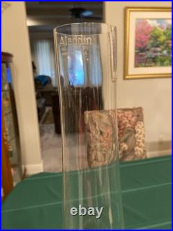 Aladdin B-104 Corinthian Clear Colonial Oil Lamp 1930's Model B Burner withchimney
