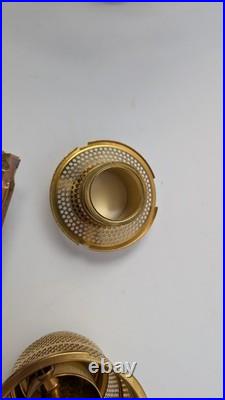 Aladdin B-104 Corinthian Oil Lamp Clear over Black Crystal 1936