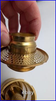 Aladdin B-104 Corinthian Oil Lamp Clear over Black Crystal 1936