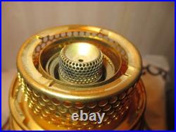 Aladdin B-104 Corinthian Oil Lampclear Font Black Foot