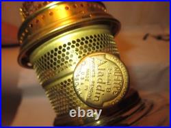 Aladdin B-104 Corinthian Oil Lampclear Font Black Foot