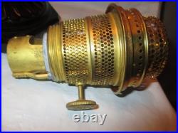 Aladdin B-104 Corinthian Oil Lampclear Font Black Foot