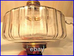 Aladdin B-104 Corinthian Oil Lampclear Font Black Foot