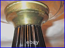 Aladdin B-104 Corinthian Oil Lampclear Font Black Foot