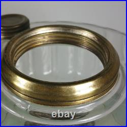 Aladdin B-106 Corinthian Clear Over Amber Oil Lamp, Nu-Type Model B Burner