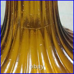 Aladdin B-106 Corinthian Clear Over Amber Oil Lamp, Nu-Type Model B Burner