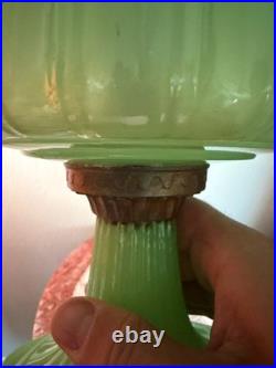 Aladdin B-111 Apple Green Corinthian Table Lamp