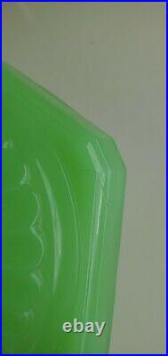 Aladdin B-111 Apple Green Moonstone Corinthian Glass Lamp Font only