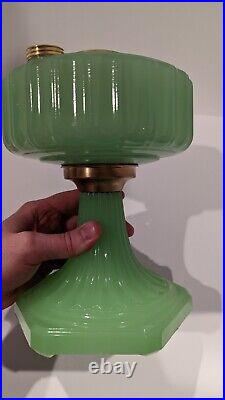 Aladdin B-111 Green Moonstone Corinthian Model B Lamp