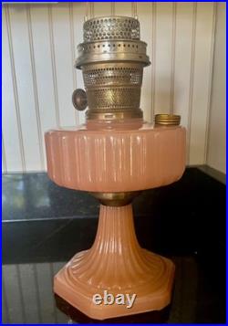 Aladdin B-112 Corinthian Rose Moonstone Lamp Base Vintage Original