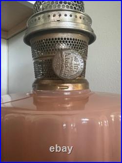 Aladdin B-112 Corinthian Rose Moonstone Lamp Base Vintage Original Aladdin B-112 Corinthian Rose Moonstone Lamp Base Vintage Original