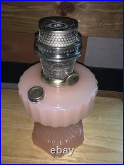 Aladdin B-112 Rose Moonstone Corinthian Model B Polished Nickel Burner