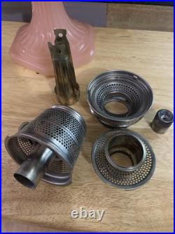 Aladdin B-112 Rose Moonstone Corinthian Model B Polished Nickel Burner